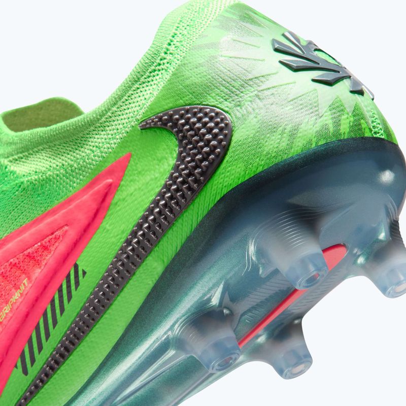 Încălțăminte de fotbal pentru bărbați Nike Phantom 6 Low Elite Erling Haaland AG hot punch/green strike/black 12