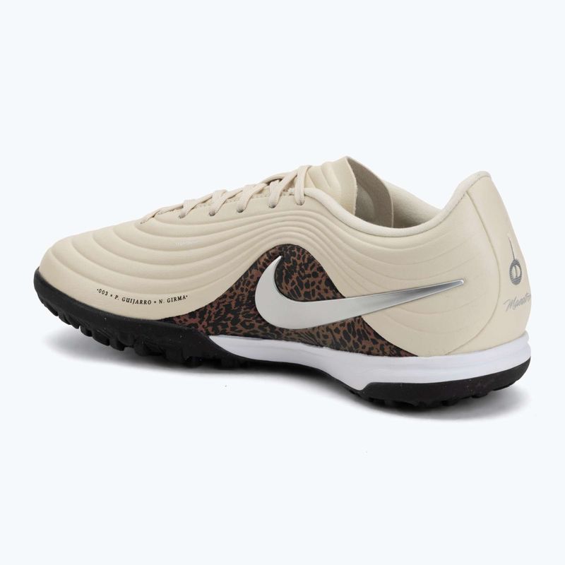 Încălțăminte de fotbal pentru bărbați Nike United Tiempo Maestro Academy TF fossil/burgundy crush/metallic silver 3