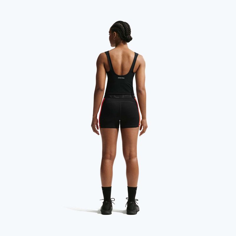 Tricou de antrenament pentru femei Nike Pro Sculpt Medium Support Padded Tank black/white 3