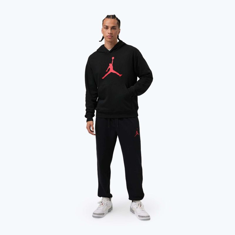 Hanorac bărbătesc Jordan Pullover Hoodie black/gym red 2