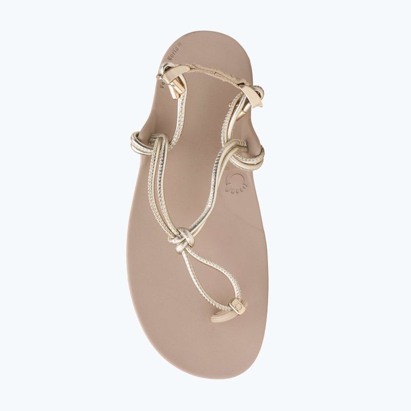 Sandale barefoot pentru femei Xero Shoes Genesis gold metallic 14