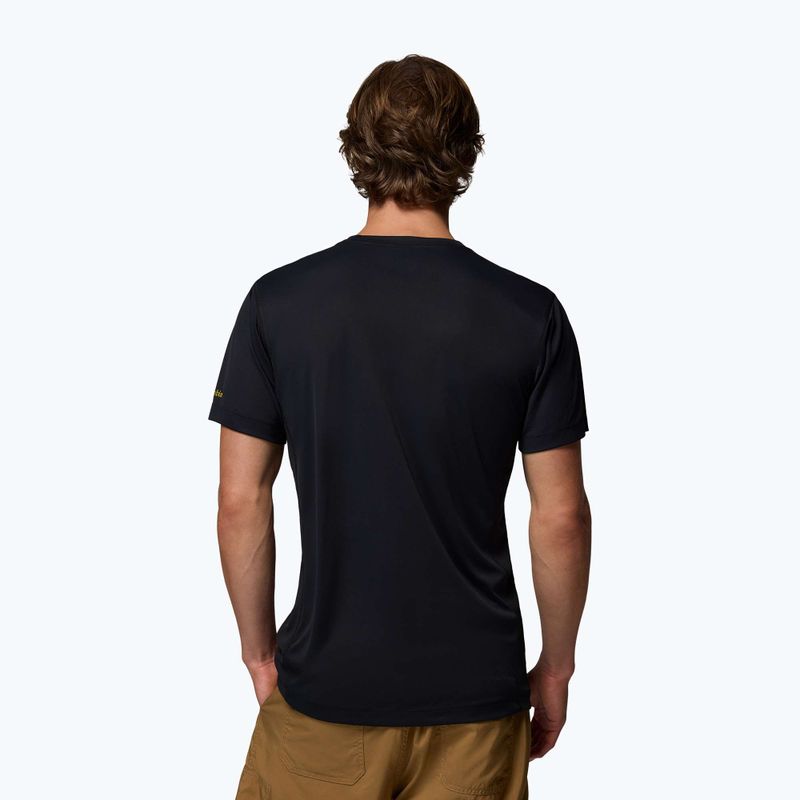 Tricou pentru bărbați Columbia Zero Rules Light Graphic Crew black/scripted peaks 3