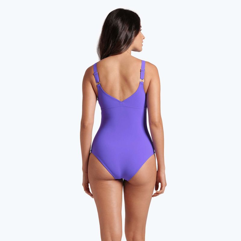Costum de baie dintr-o piesă pentru femei arena Ginevra Wing Back violet 7