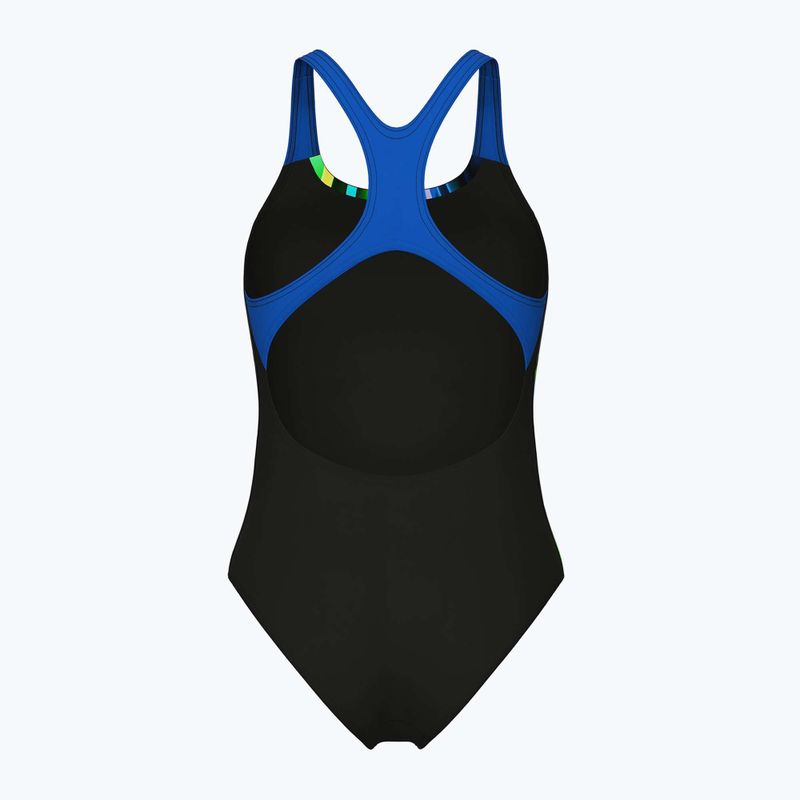 Costum de baie întreg pentru femei arena Bloom Swim Pro Back Lb multi black/black/blue china 2