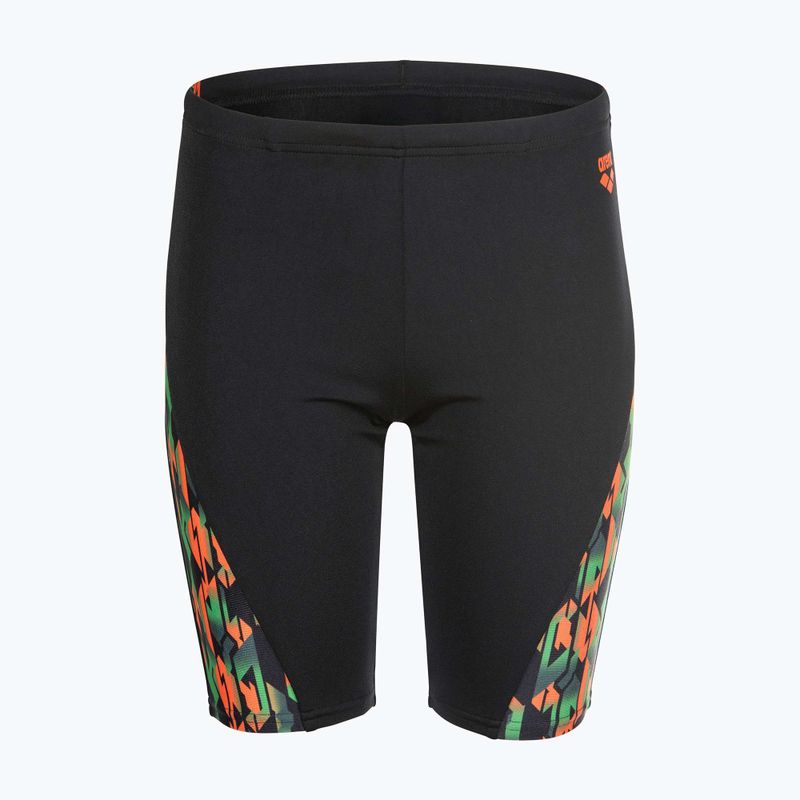 Jammer-uri de înot pentru copii arena Print Swim black/orange multi 6