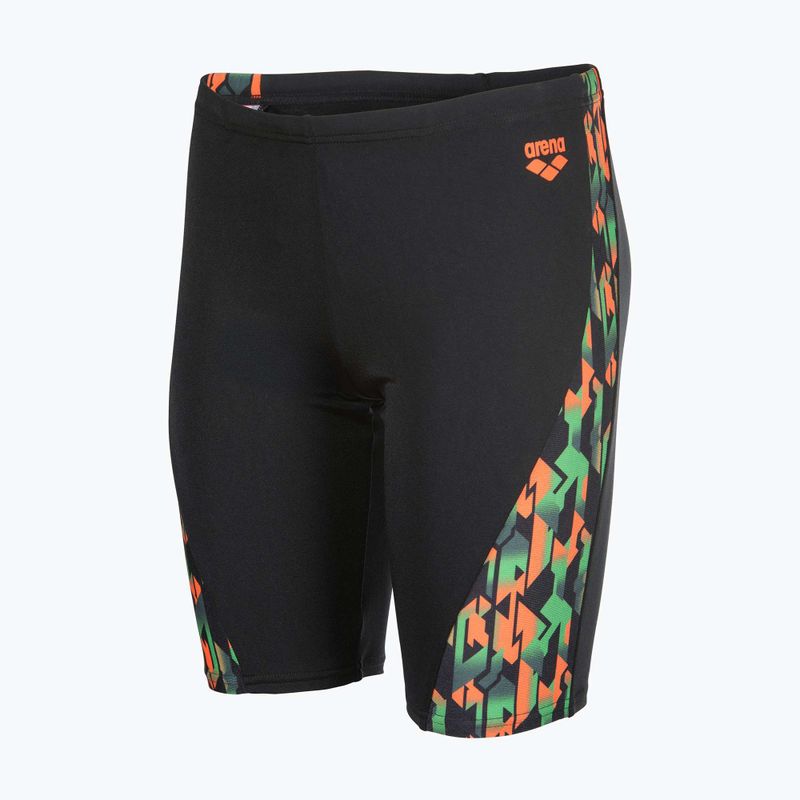 Jammer-uri de înot pentru copii arena Print Swim black/orange multi 8