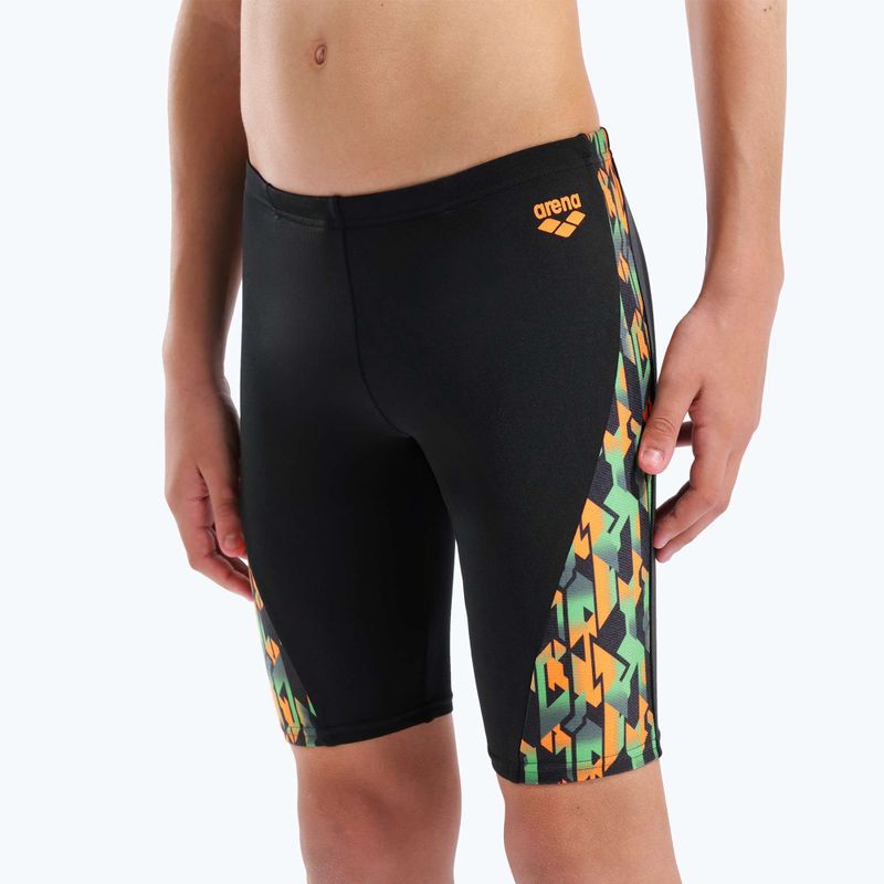 Jammer-uri de înot pentru copii arena Print Swim black/orange multi 4