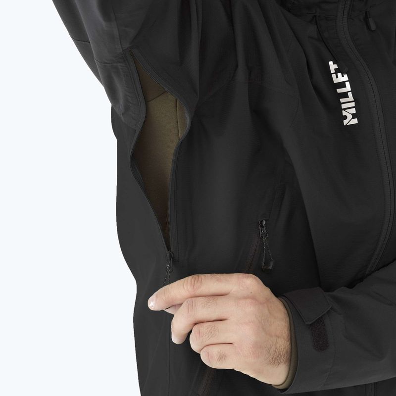 Geacă de ploaie pentru bărbați Millet Fitz Roy black/noir 9