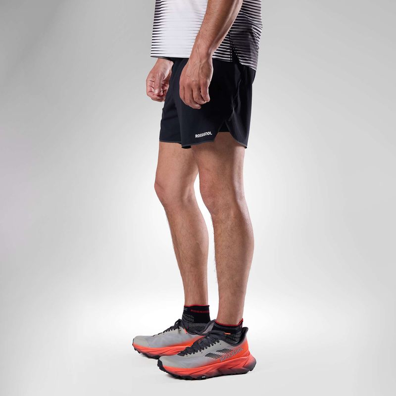 Pantaloni scurți de alergare Rossignol Sapa 2IN1 7" black 4