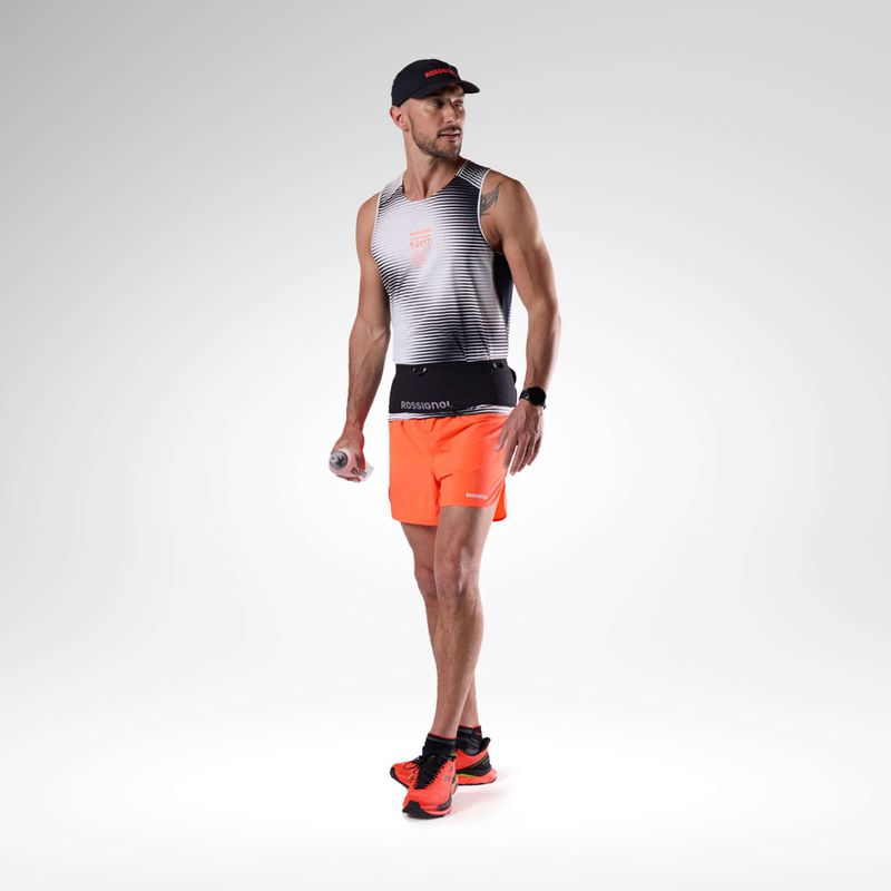 Pantaloni scurți de alergare pentru bărbați Rossignol Sapa 5" neon red 2