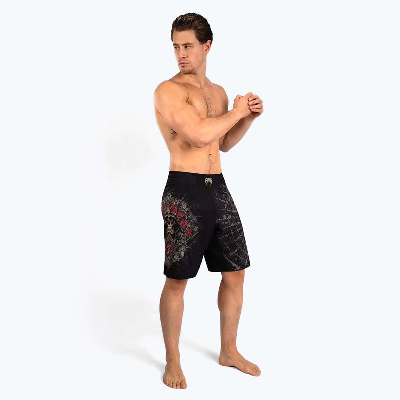 Pantaloni scurți de antrenament pentru bărbați Venum Santa Muerte 5.0 Men’S Fight Shorts deep black/gold 5