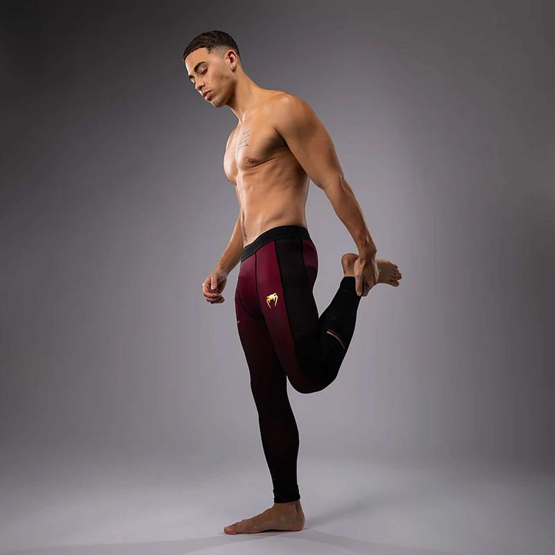 Colanți de antrenament pentru bărbați Venum Tactical XT Spats black/burgundy/gold 5