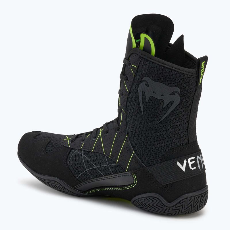Încălțăminte de box pentru bărbați Venum Training Camp 4.0 Boxing black/neo green 2