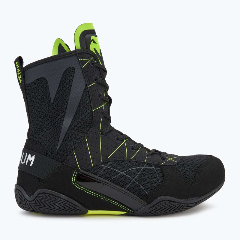 Încălțăminte de box pentru bărbați Venum Training Camp 4.0 Boxing black/neo green 3