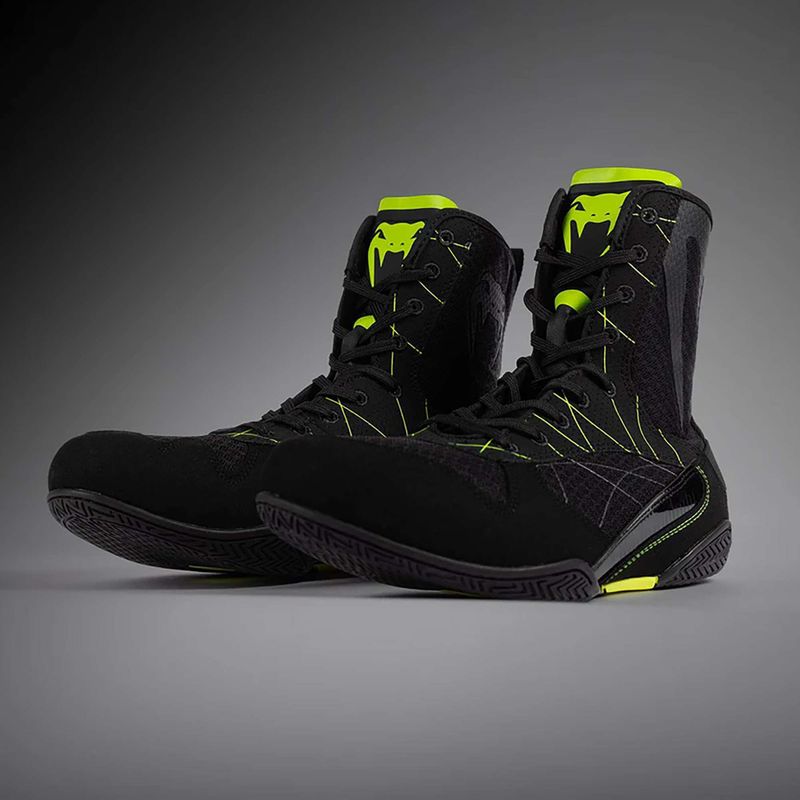 Încălțăminte de box pentru bărbați Venum Training Camp 4.0 Boxing black/neo green 10