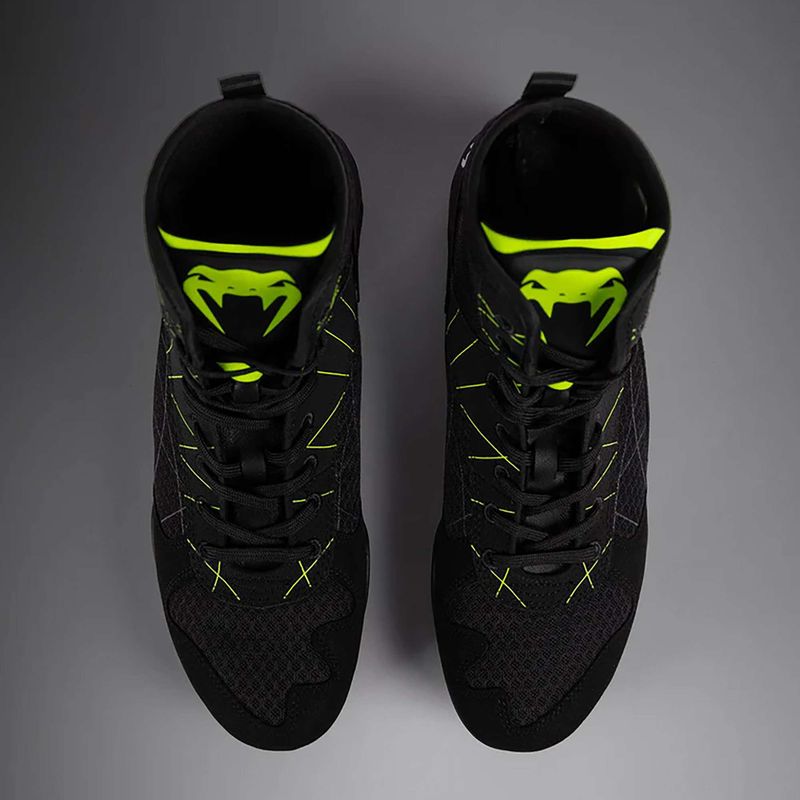Încălțăminte de box pentru bărbați Venum Training Camp 4.0 Boxing black/neo green 12