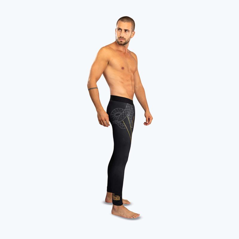 Colanți de antrenament pentru bărbați Venum Serpenti Spats black/silver/gold 2