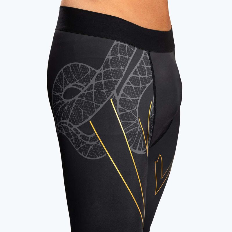 Colanți de antrenament pentru bărbați Venum Serpenti Spats black/silver/gold 5