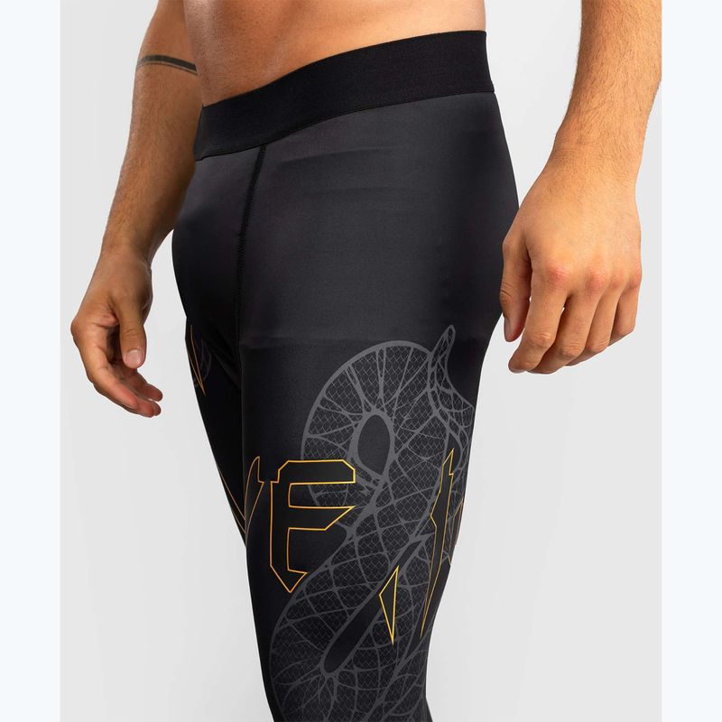 Colanți de antrenament pentru bărbați Venum Serpenti Spats black/silver/gold 6