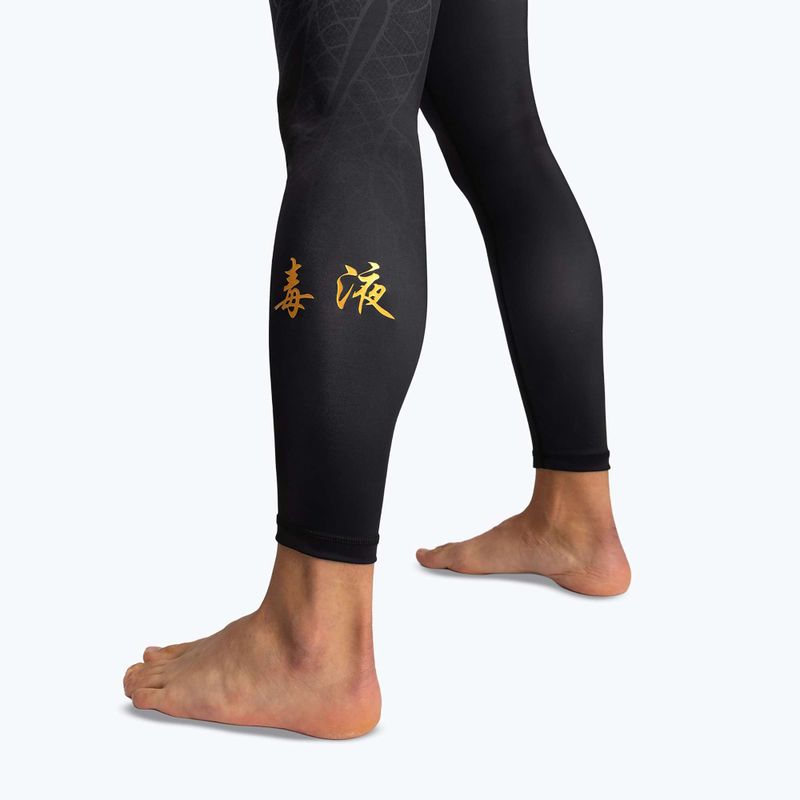 Colanți de antrenament pentru bărbați Venum Serpenti Spats black/silver/gold 8