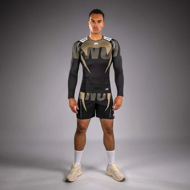 Rashguard longsleeve pentru bărbați Venum Adrenaline Rashguard black/sand 2