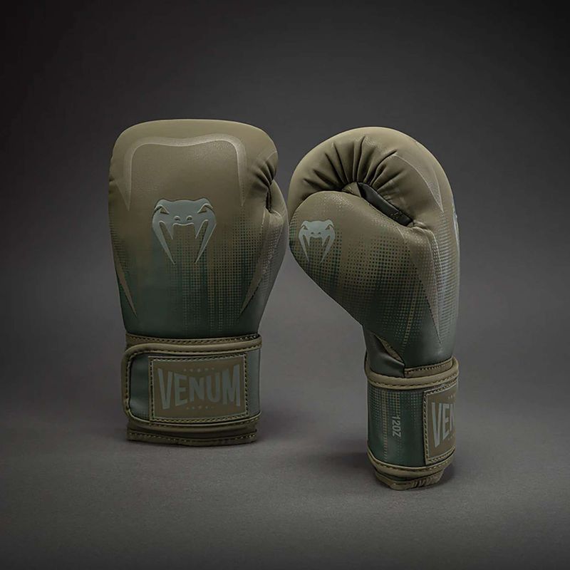 Mănuși de box Venum Stealth Boxing khaki/dark green 2