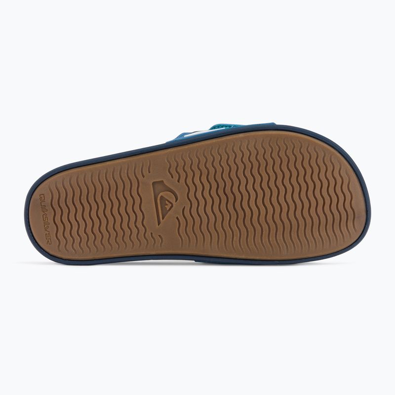 Șlapi pentru bărbați Quiksilver Rivi Slide Adjust blue/blue/green 5