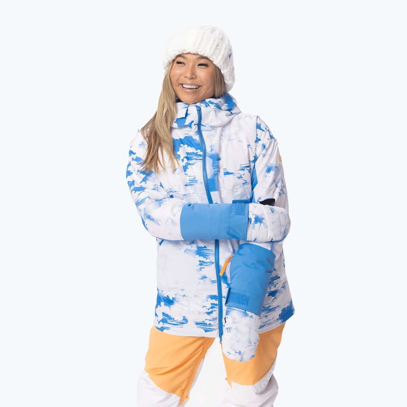Jachetă de snowboard pentru femei ROXY Chloe Kim nori albastru azur 5
