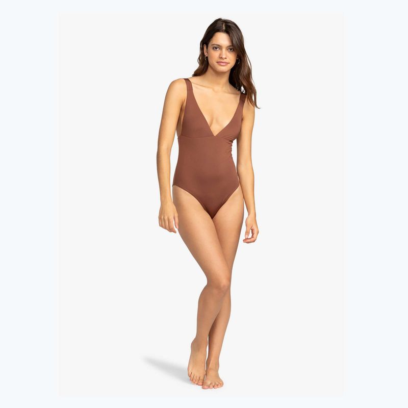 Costum de baie dint-o piesă pentru femei ROXY Silky Island root beer 3