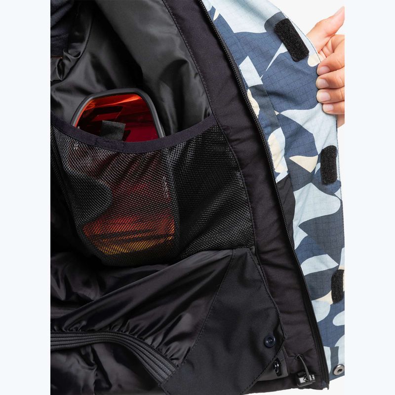 Geacă de snowboard pentru copii Quiksilver Mission Printed Block puzzle camo ice flow 5