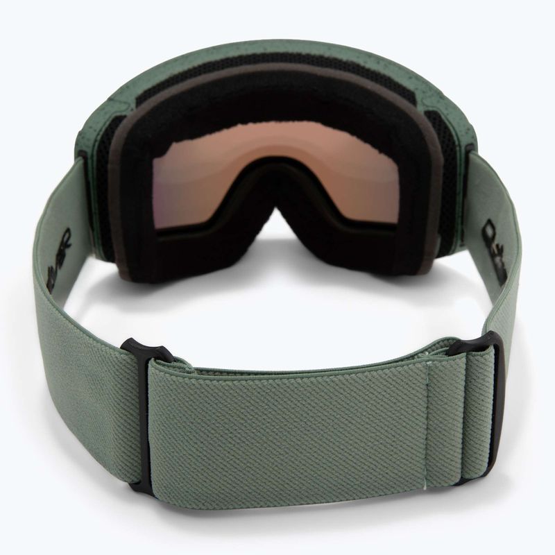 Ochelari de snowboard pentru bărbați Quiksilver Storm MG dark ivy/clux ml red 6