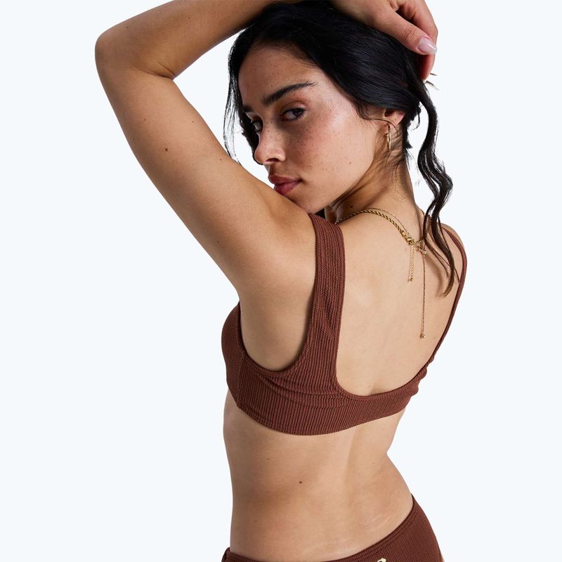 Top de costum de baie ROXY Sunshine Bralette cappuccino 3