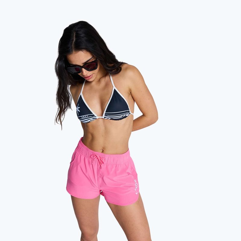 Pantaloni scurți de baie pentru femei ROXY Wave 2ʼʼ sangria sunset 4
