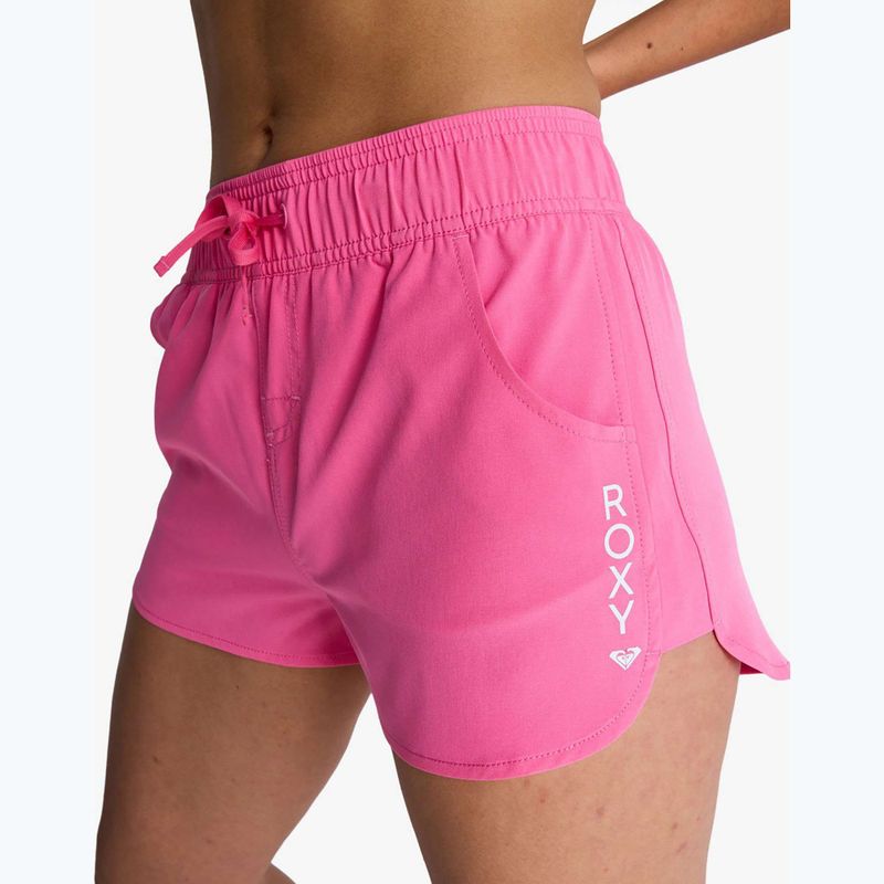 Pantaloni scurți de baie pentru femei ROXY Wave 2ʼʼ sangria sunset 6