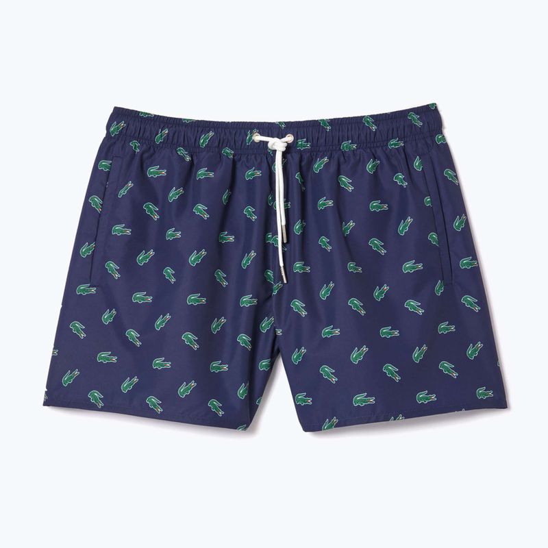 Pantaloni scurți de baie pentru bărbați  Lacoste MH7188 navy blue/multico 5