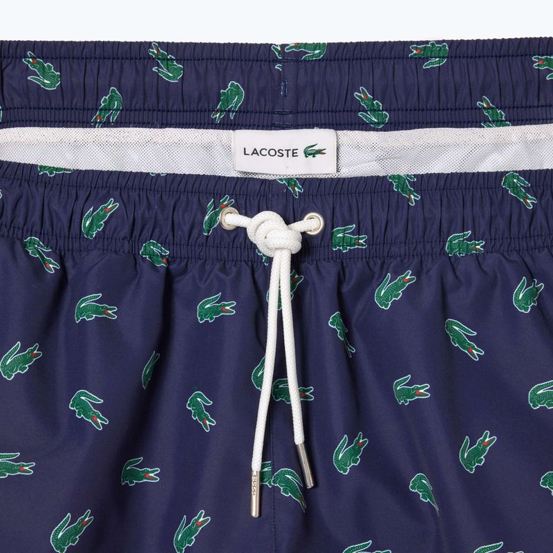 Pantaloni scurți de baie pentru bărbați  Lacoste MH7188 navy blue/multico 6