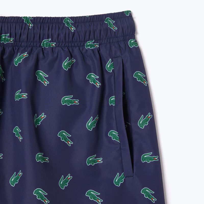 Pantaloni scurți de baie pentru bărbați  Lacoste MH7188 navy blue/multico 7