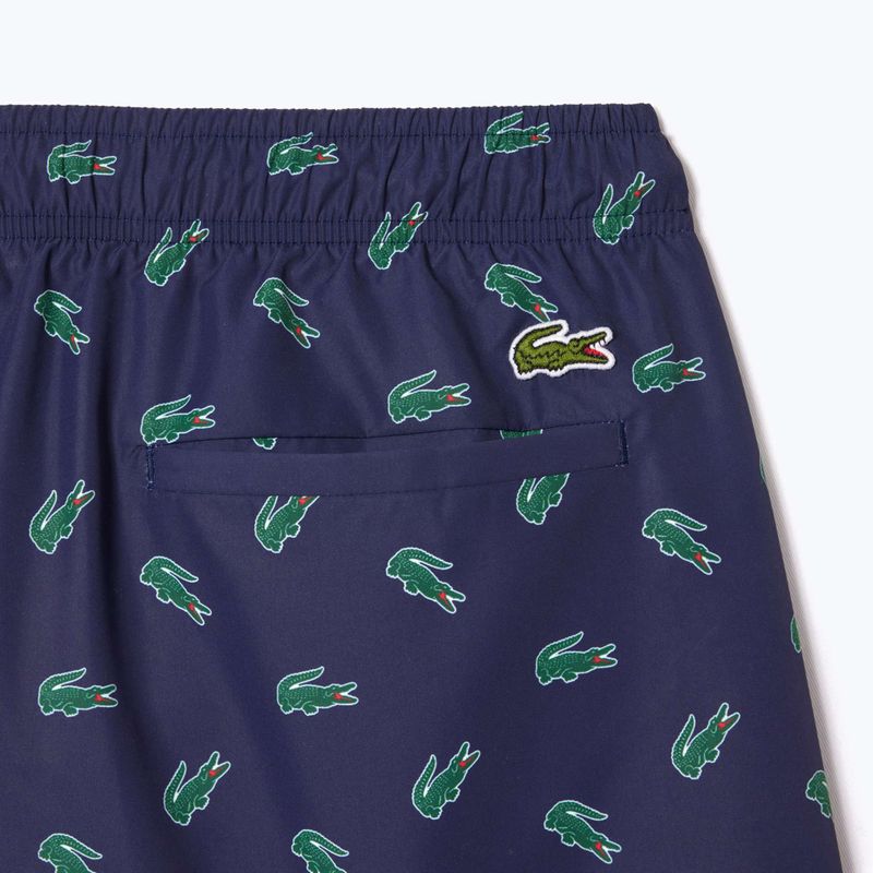 Pantaloni scurți de baie pentru bărbați  Lacoste MH7188 navy blue/multico 8