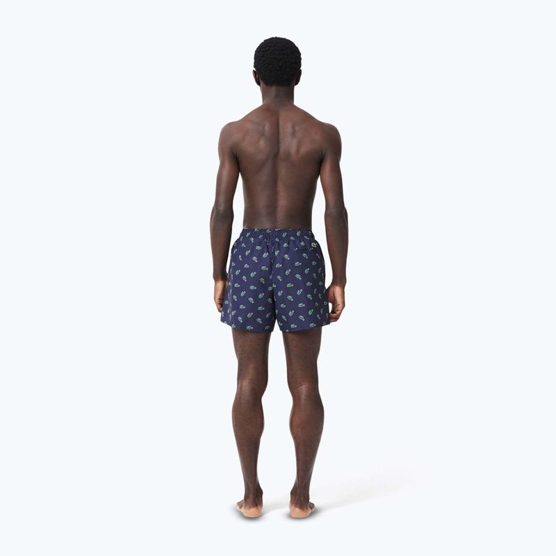 Pantaloni scurți de baie pentru bărbați  Lacoste MH7188 navy blue/multico 3