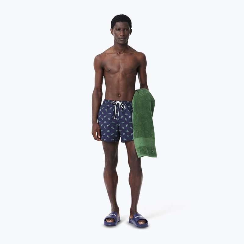 Pantaloni scurți de baie pentru bărbați  Lacoste MH7188 navy blue/multico 4