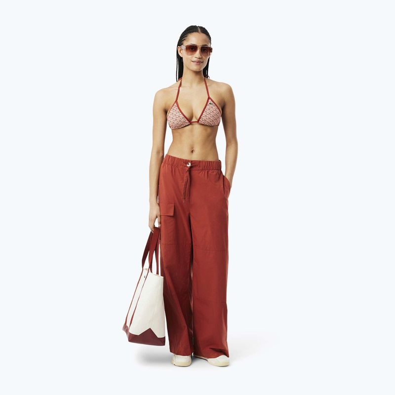Partea de sus a costumului de baie Lacoste MF9588 iberis/latte 7