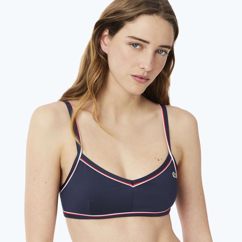 Partea de sus a costumului de baie Lacoste MF9993 navy blue/rill grenadine 4