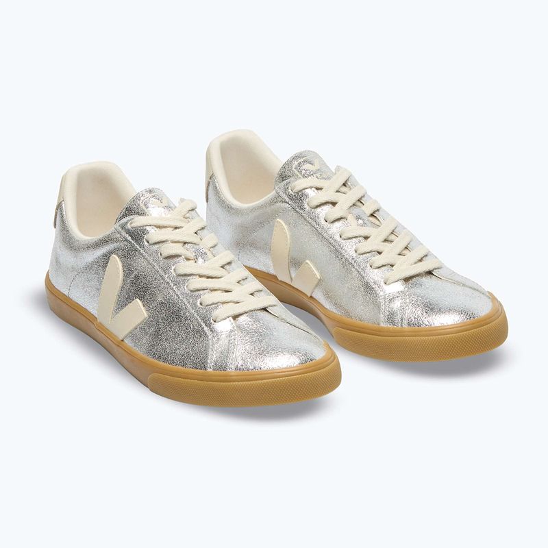 Încălțăminte pentru femei VEJA Esplar Logo silver/pierre/natural 8