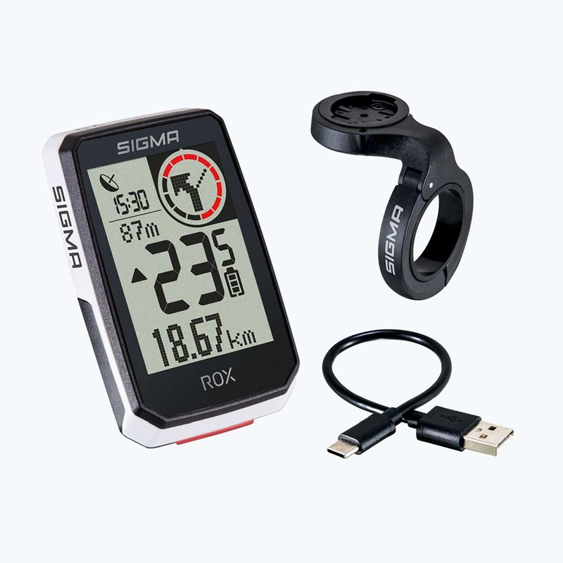 Sigma ROX 2.0 Top Mount contor de biciclete alb 1053 5