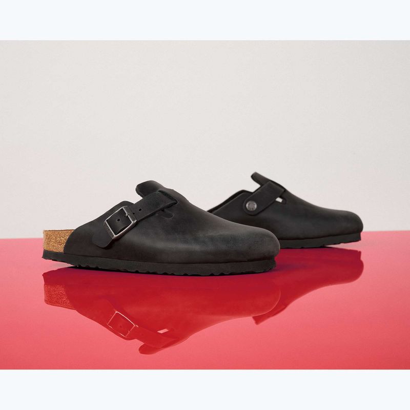 BIRKENSTOCK Boston LEOI Narrow negru flip-flops 8
