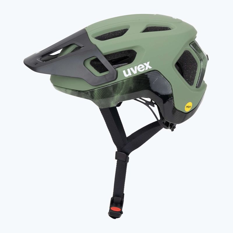 Cască de bicicletă UVEX React MIPS moss green/black matt 3