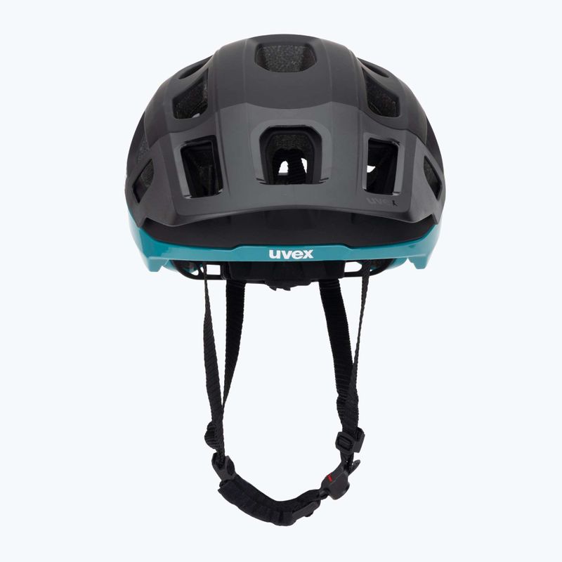 Cască de bicicletă UVEX React black/teal matt 2
