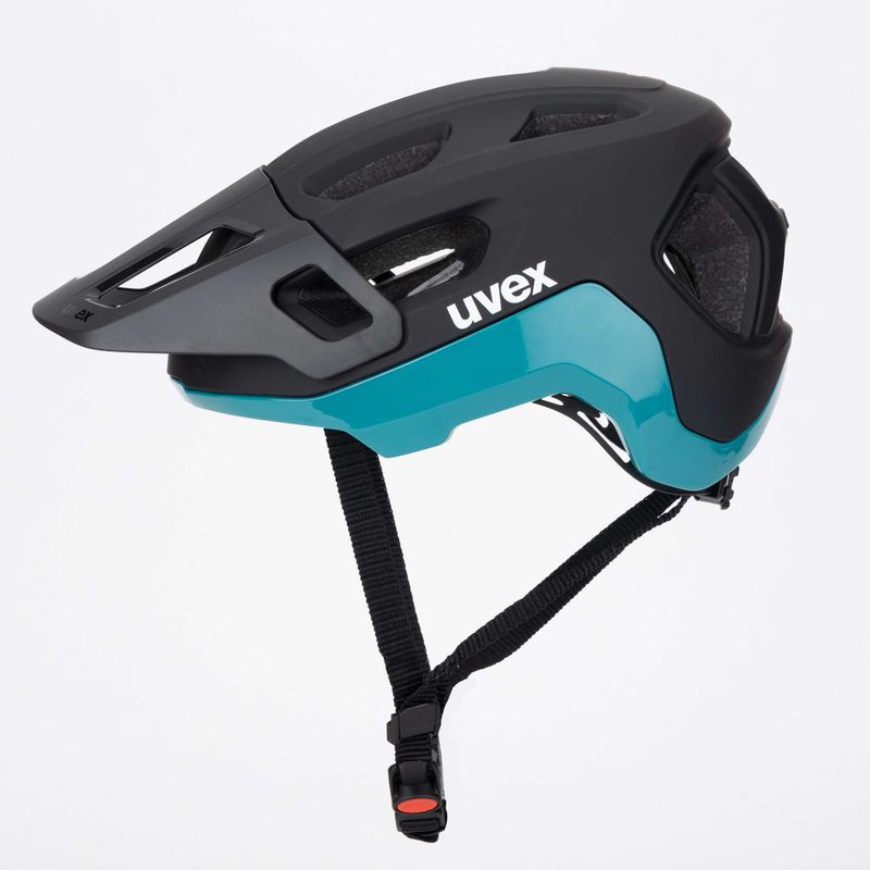 Cască de bicicletă UVEX React black/teal matt 3