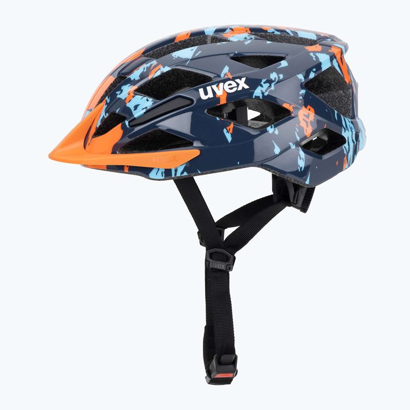 Cască de ciclism pentru copii UVEX Air Wing 2 papaya/bubble blue 3