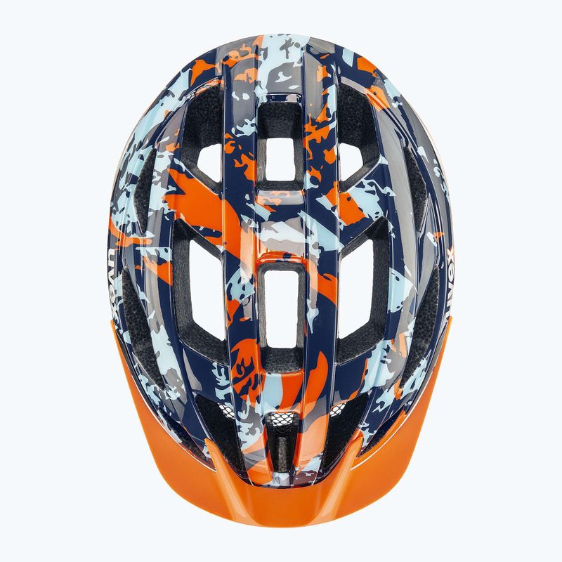 Cască de ciclism pentru copii UVEX Air Wing 2 papaya/bubble blue 11